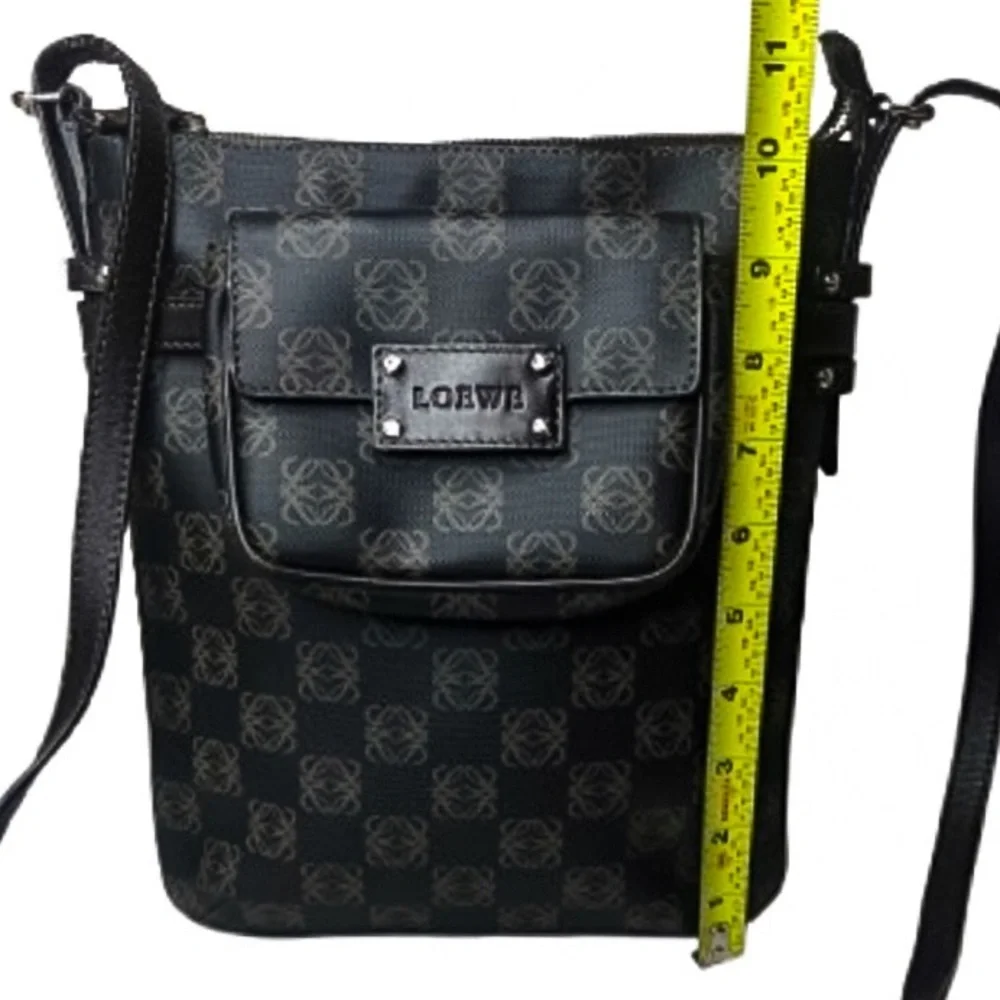 LOEWE Anagram Crossbody Messenger Bag with Removable Matching Pouch On Front